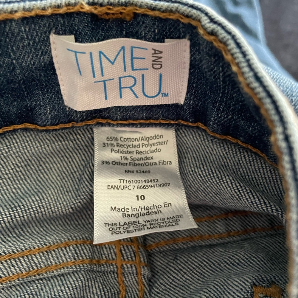 Time and Tru Light Blue Denim Pants NWOT - Picture 3 of 3